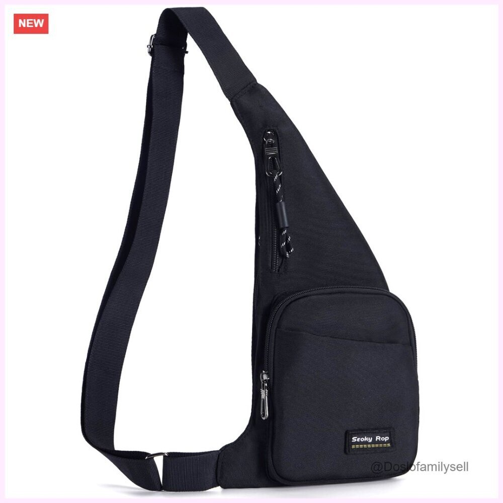 Water Resistant Oxford Cloth Slim Sling Bag Crossbody Chest Bag